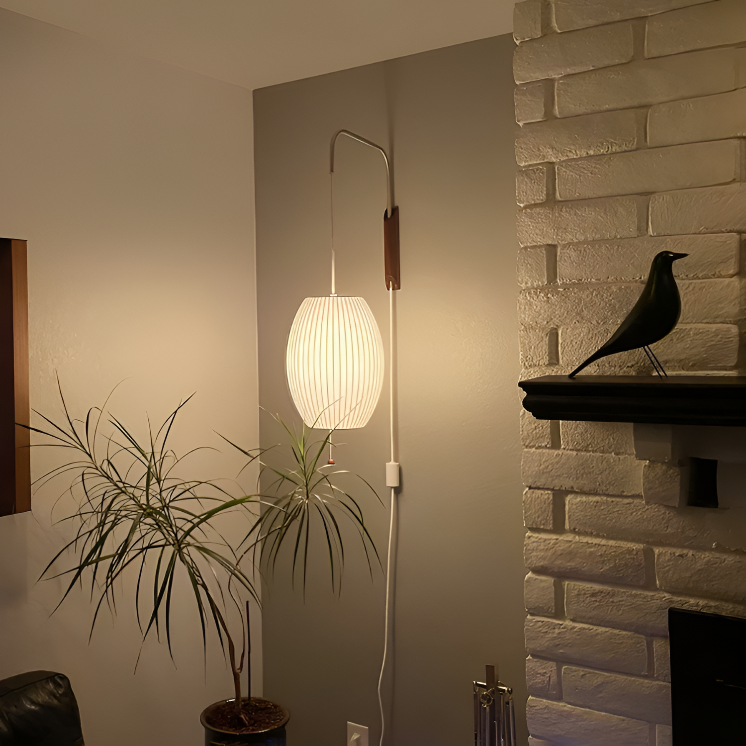 Aplique Pared Minimalista Mid-Century - Brazo Móvil