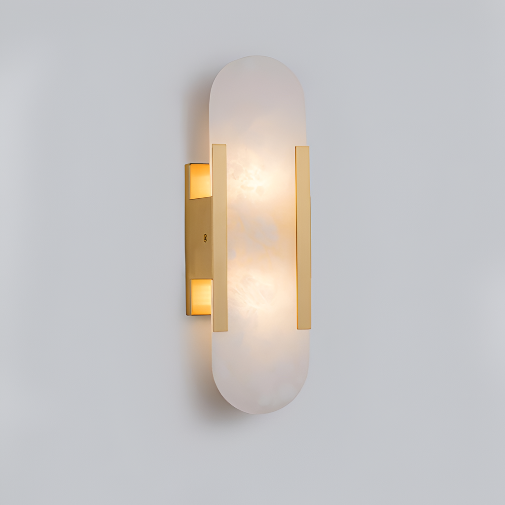 Aplique de Pared Alargado Minimalista - Alabastro