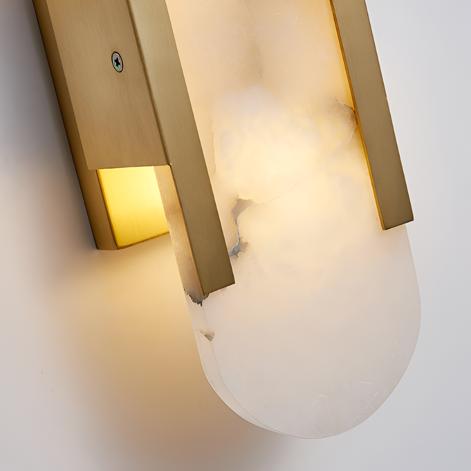 Aplique de Pared Alargado Minimalista - Alabastro