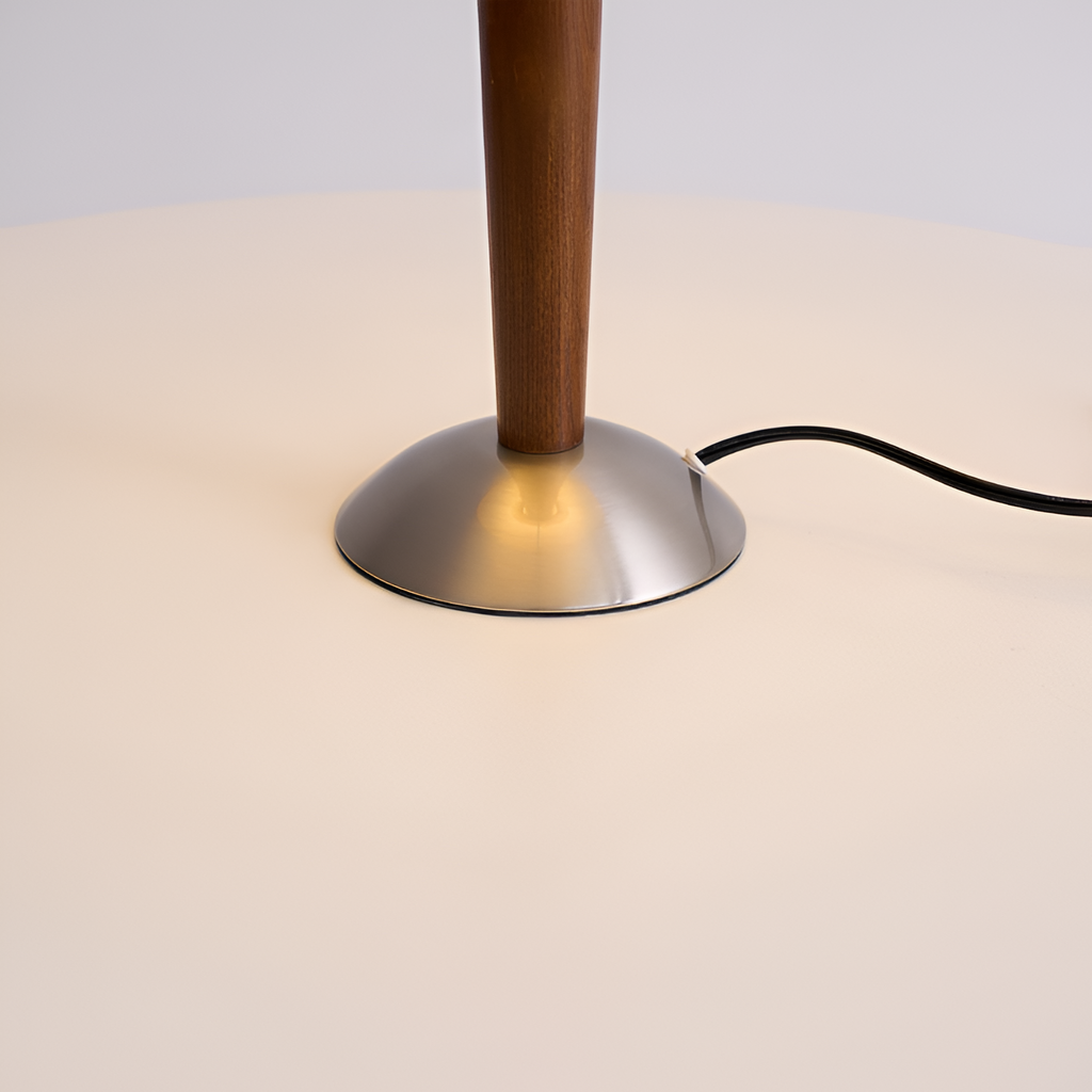 Lámpara de Mesa Cónica de Mediados de Siglo - Con Cable