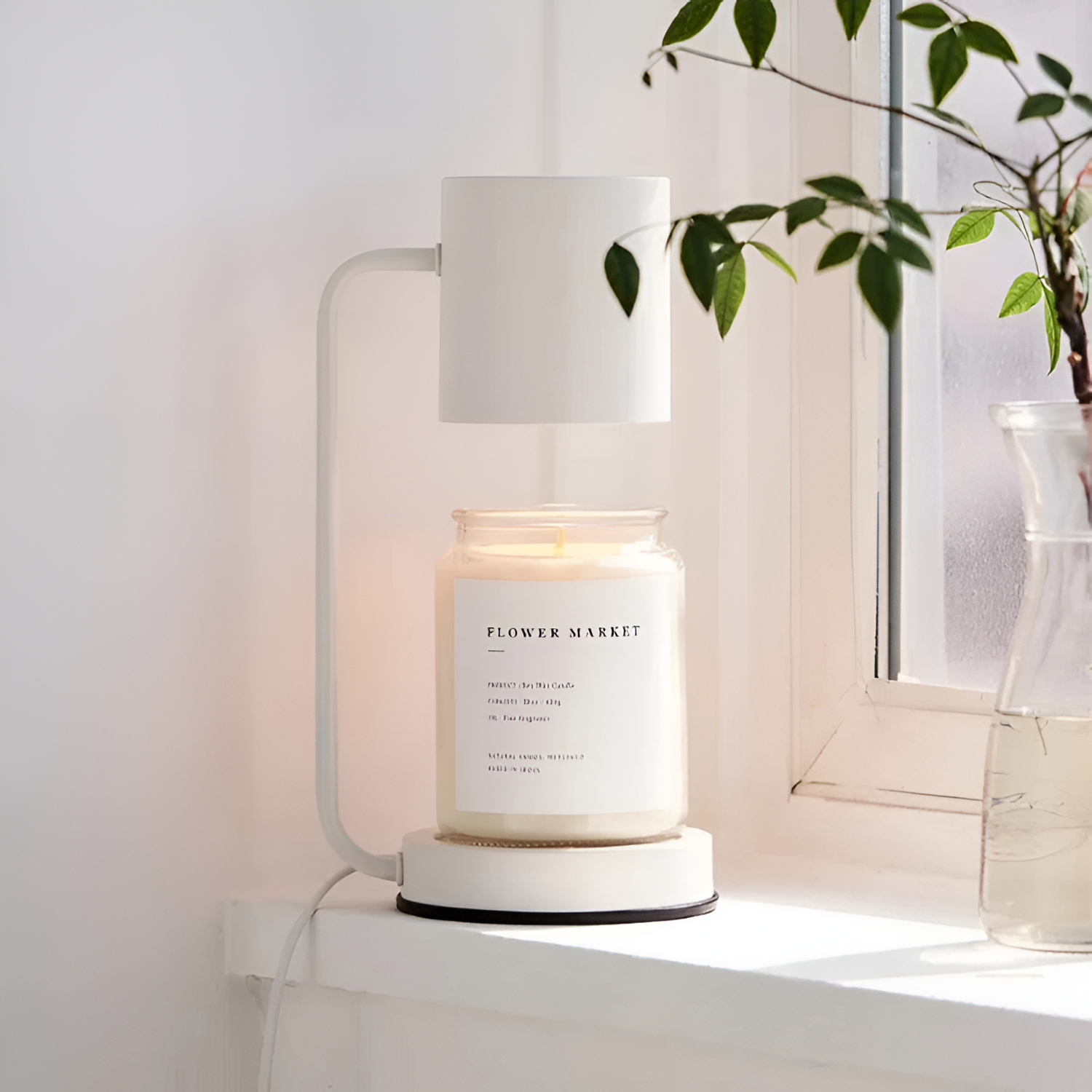 Lámpara Calentadora de Velas - Estilo Nórdico