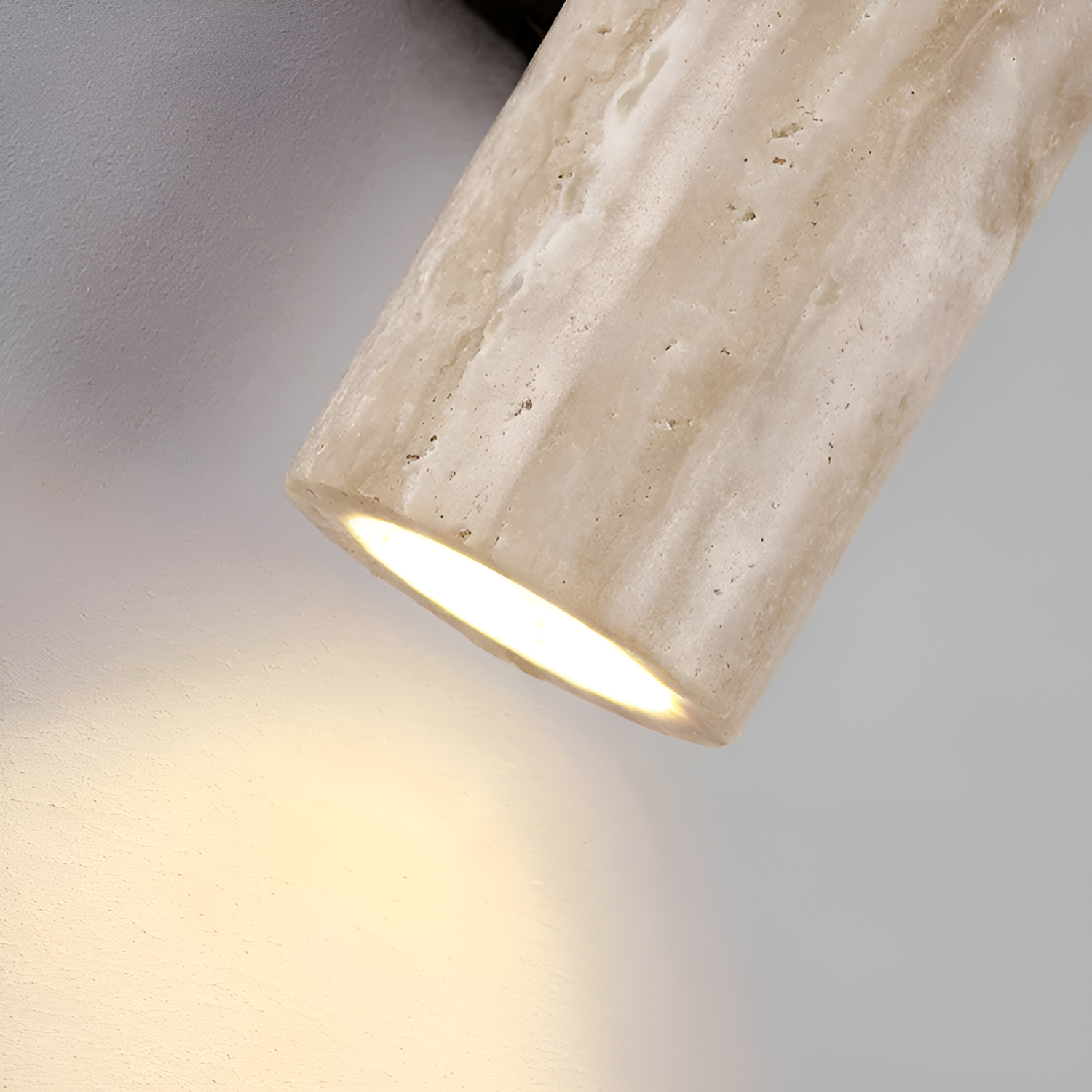 Aplique Travertino Minimalista - Luz Ambiental