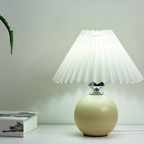 Lámpara Mesa Cerámica Minimalista - Plisada