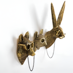 Escultura Pared Animal Antiguo Ecléctico - Dimensional