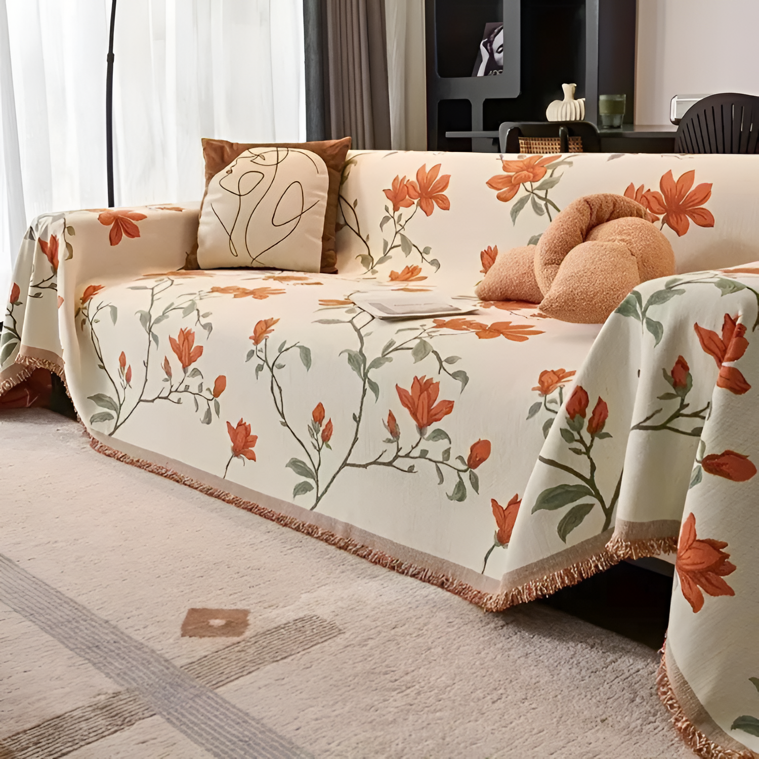 Funda De Sofá Floral Vintage - Decoración Salón