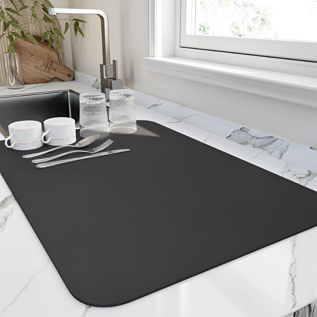 Alfombrilla absorbente para la cocina – Moderna y de secado rápido