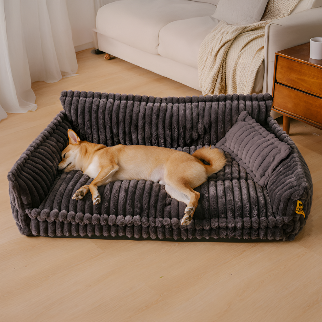 Sofá Convertible de Pana para Mascotas