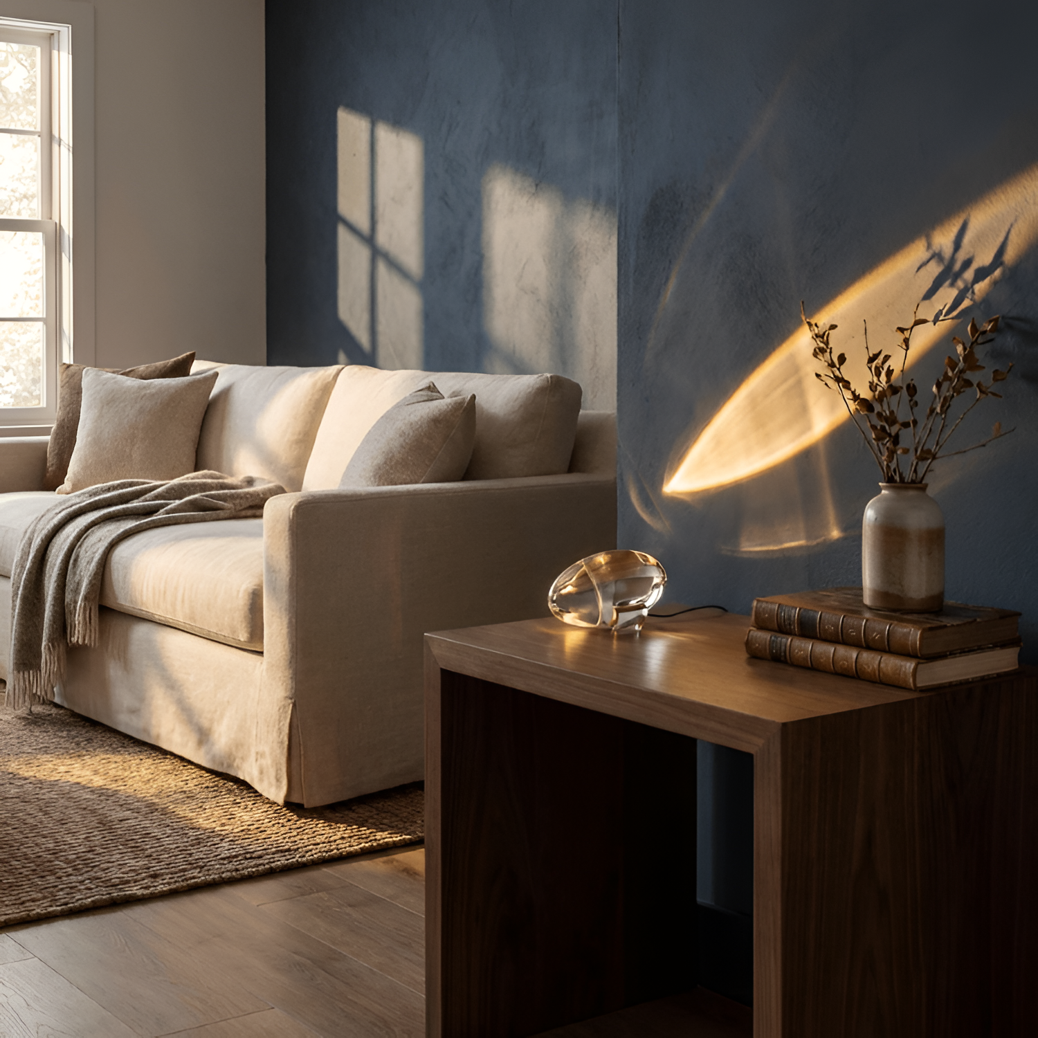 Lámpara Mesa Cristal Minimalista - Escultórica