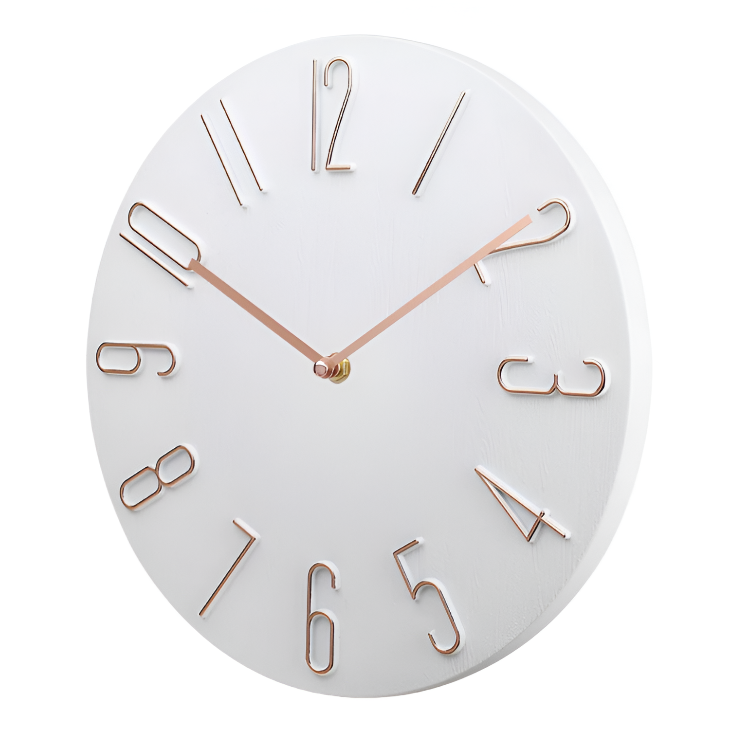 Reloj de Pared Minimalista de Números de Alambre - Silencioso