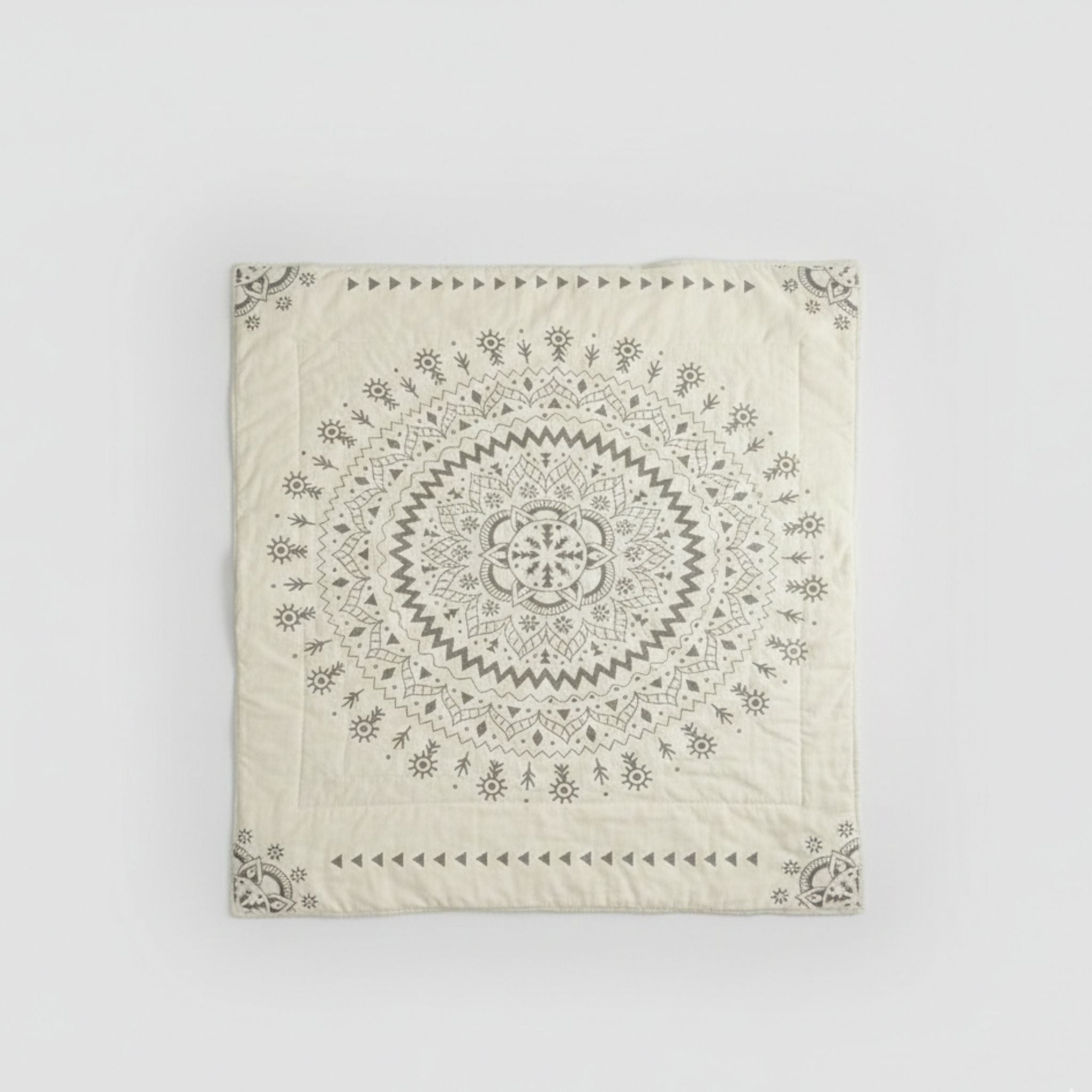 Manta Con Estampado Artístico Mandala | Algodón Reversible