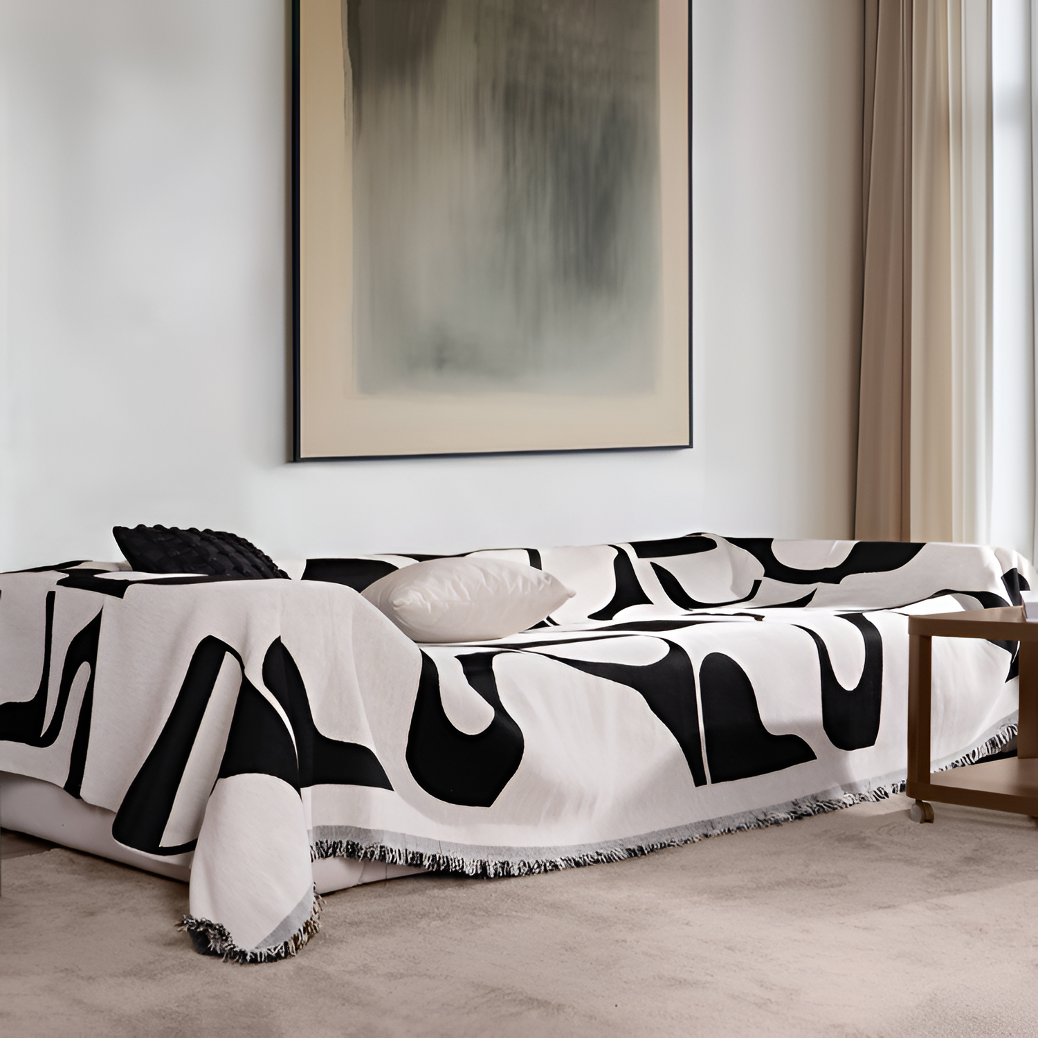 Manta Decorativa para Sofá con Estampado - Decoración Hogar
