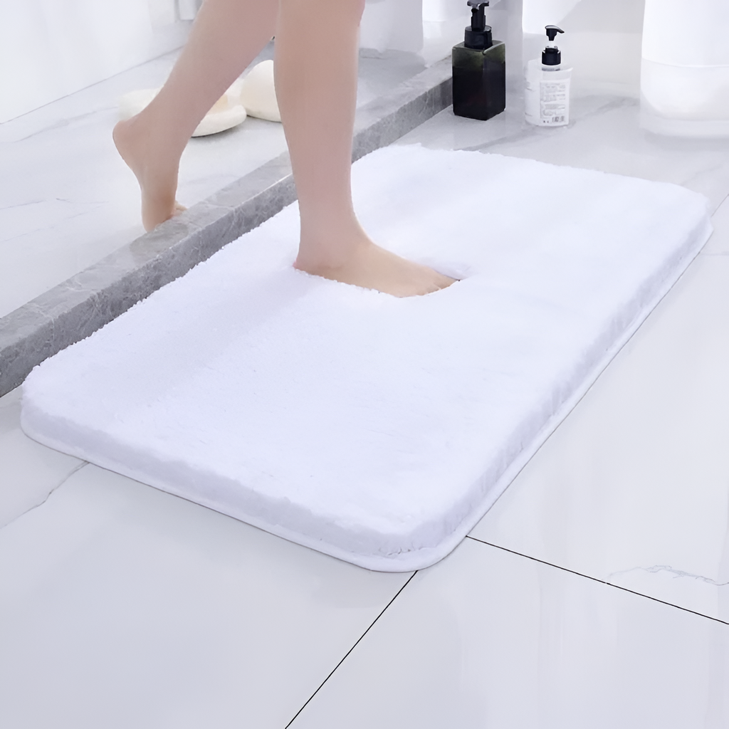 Alfombrilla de baño antideslizante - paño de microfibra absorbente para el hogar
