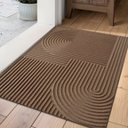 Alfombra de Entrada con Textura Geométrica - Diseño Moderno