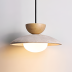 Lámpara Colgante de Travertino Minimalista - Geométrica