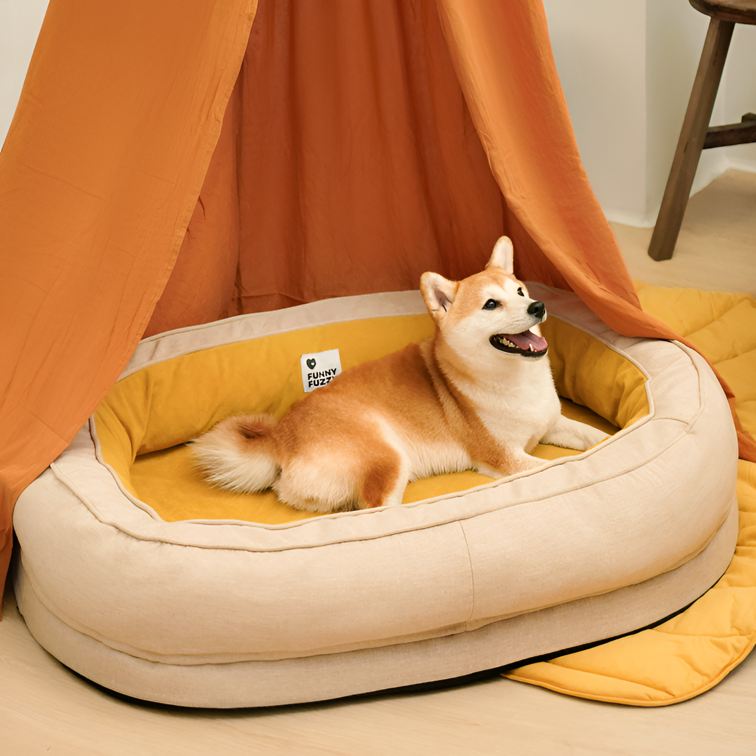 Cama Nido de Felpa para Mascotas - Relajante