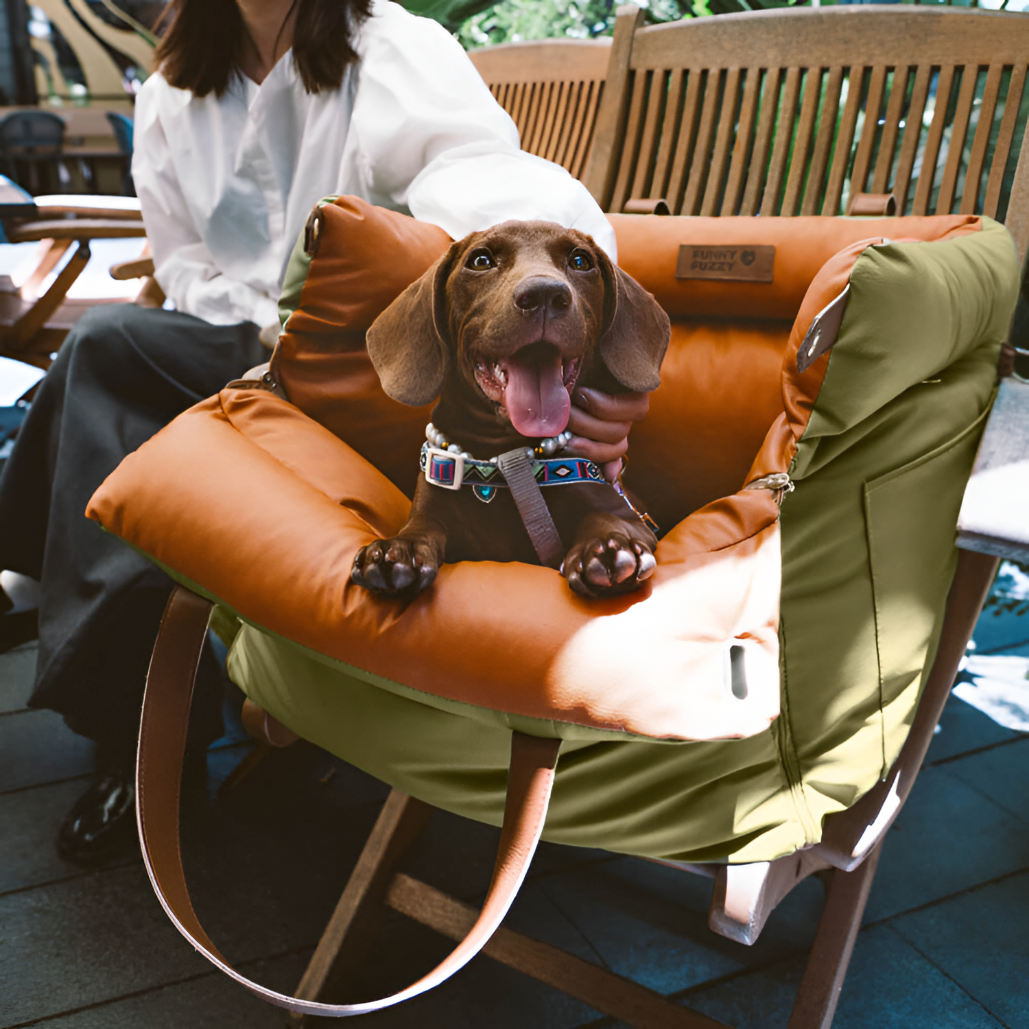 Asiento Elevador Deluxe para Perro - Ajustable