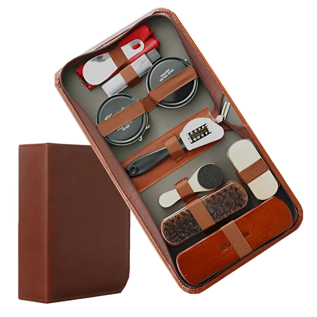 Estuche Compacto Cuidado Calzado - Portátil