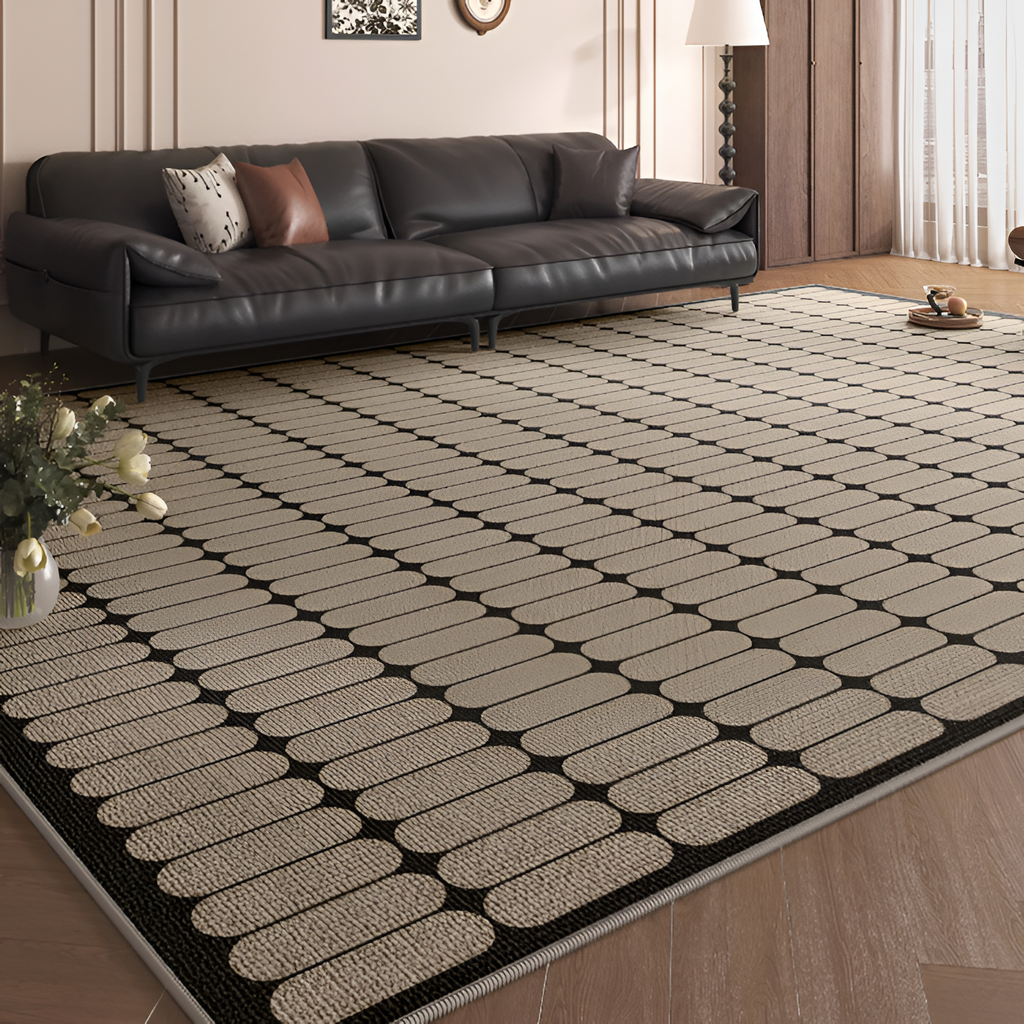 Alfombra Geométrica Antiderrames - Con Textura
