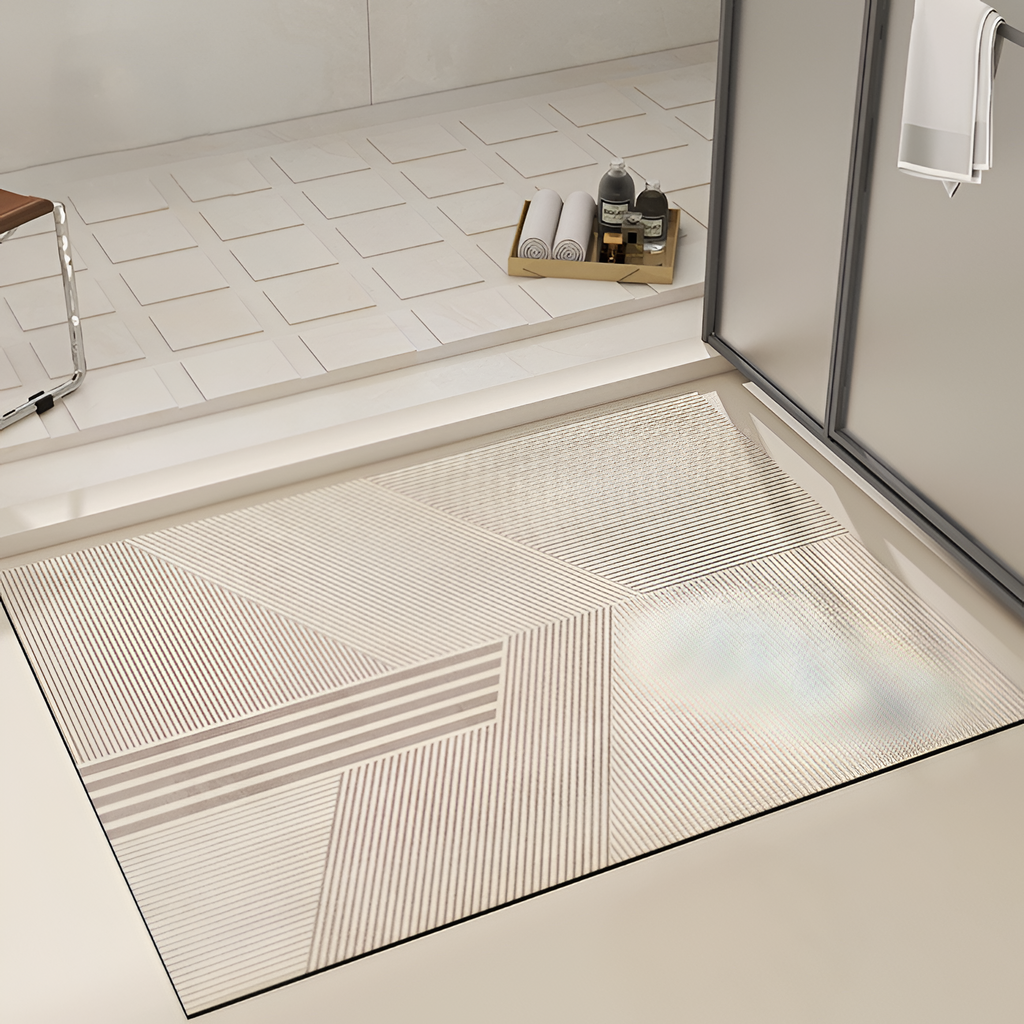Alfombrilla Geométrica Minimalista - Antideslizante