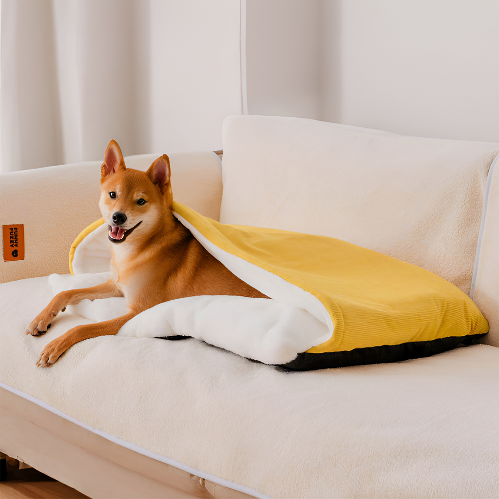 Cama de Mascotas con Capucha - Antideslizante