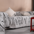 Manta decorativa botánica - Reversible para sofá