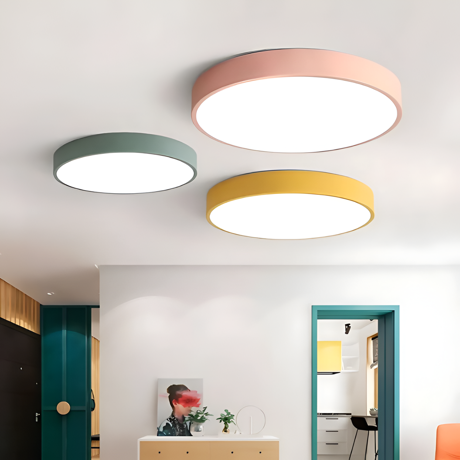 Lámpara Techo Geométrica Minimalista - Nórdica