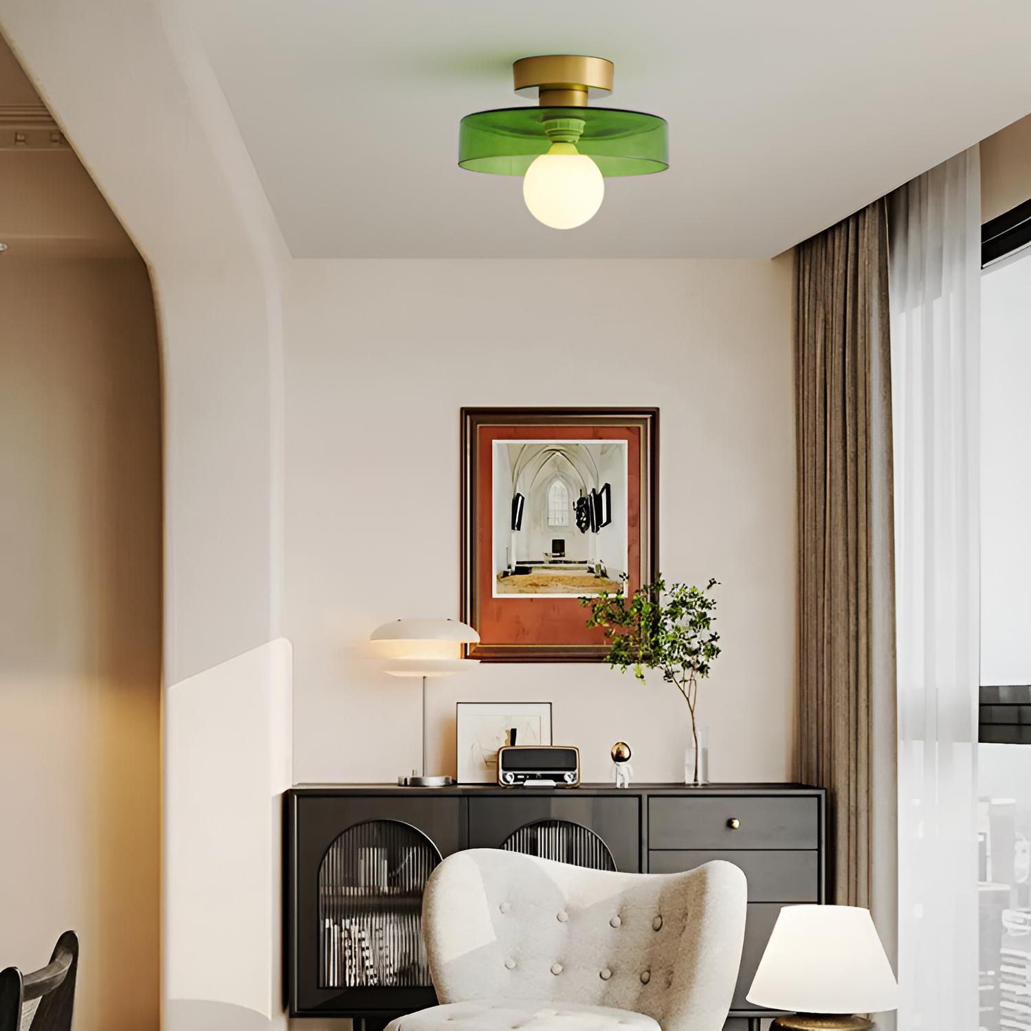 Lámpara de Techo Semi-Empotrada Moderna - Decoración del Hogar