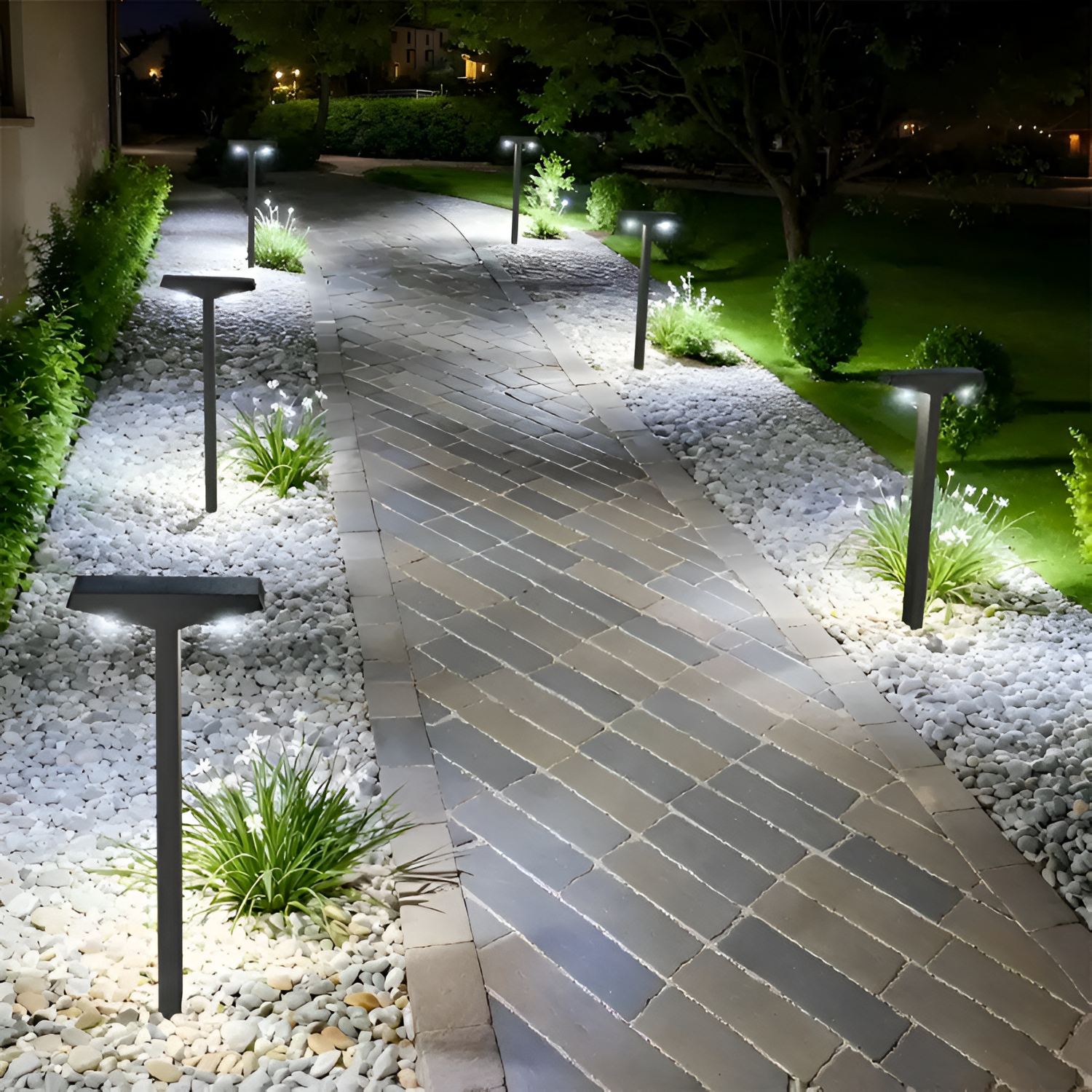 Luz Solar Minimalista Caminos - Impermeable