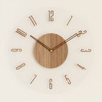 Reloj Pared Silencioso Minimalista - Madera
