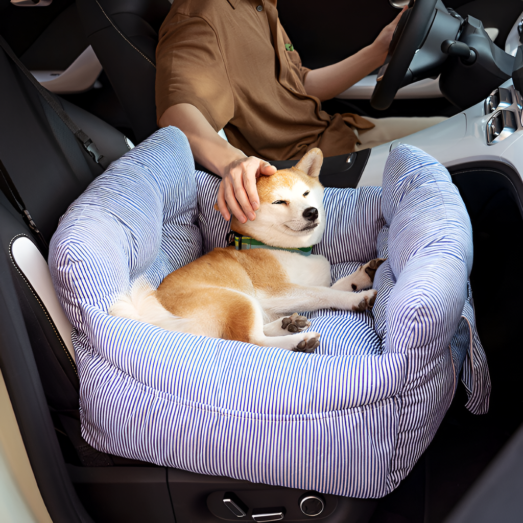 Asiento Elevador Portátil de Cuadros para Mascota - Cama de Viaje
