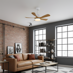Ventilador de Techo con Aspas Curvas Minimalista - Regulable