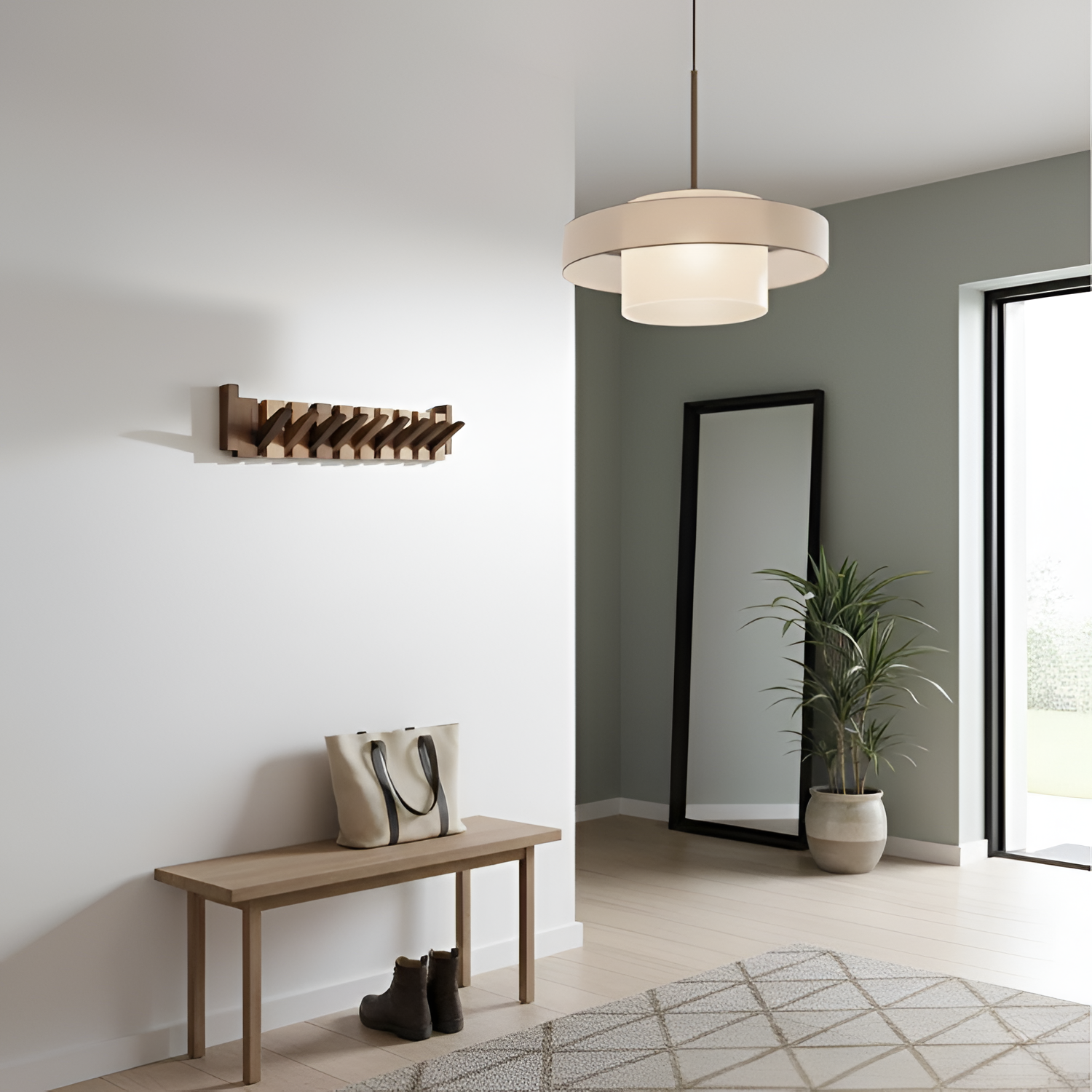 Perchero  Estilo Piano de Pared - Plegable