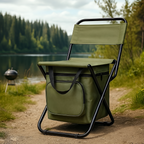 Silla de Camping Plegable con Nevera - Respaldo