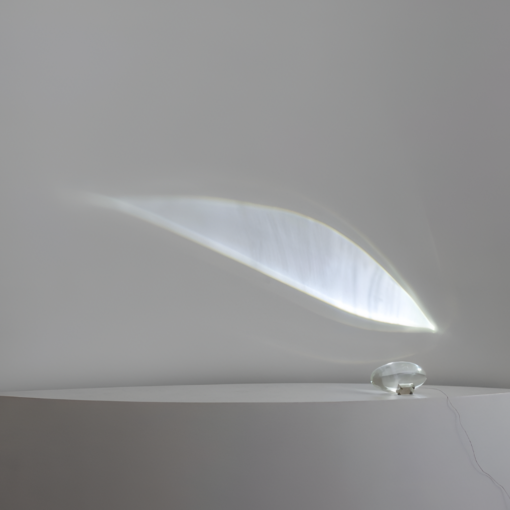 Lámpara Mesa Cristal Minimalista - Escultórica