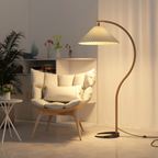 Lámpara de Pie de Arco Minimalista - Plisada