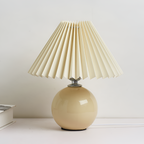 Lámpara Mesa Cerámica Minimalista - Plisada