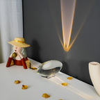 Lámpara Mesa Cristal Minimalista - Escultórica