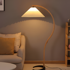 Lámpara de Pie de Arco Minimalista - Plisada