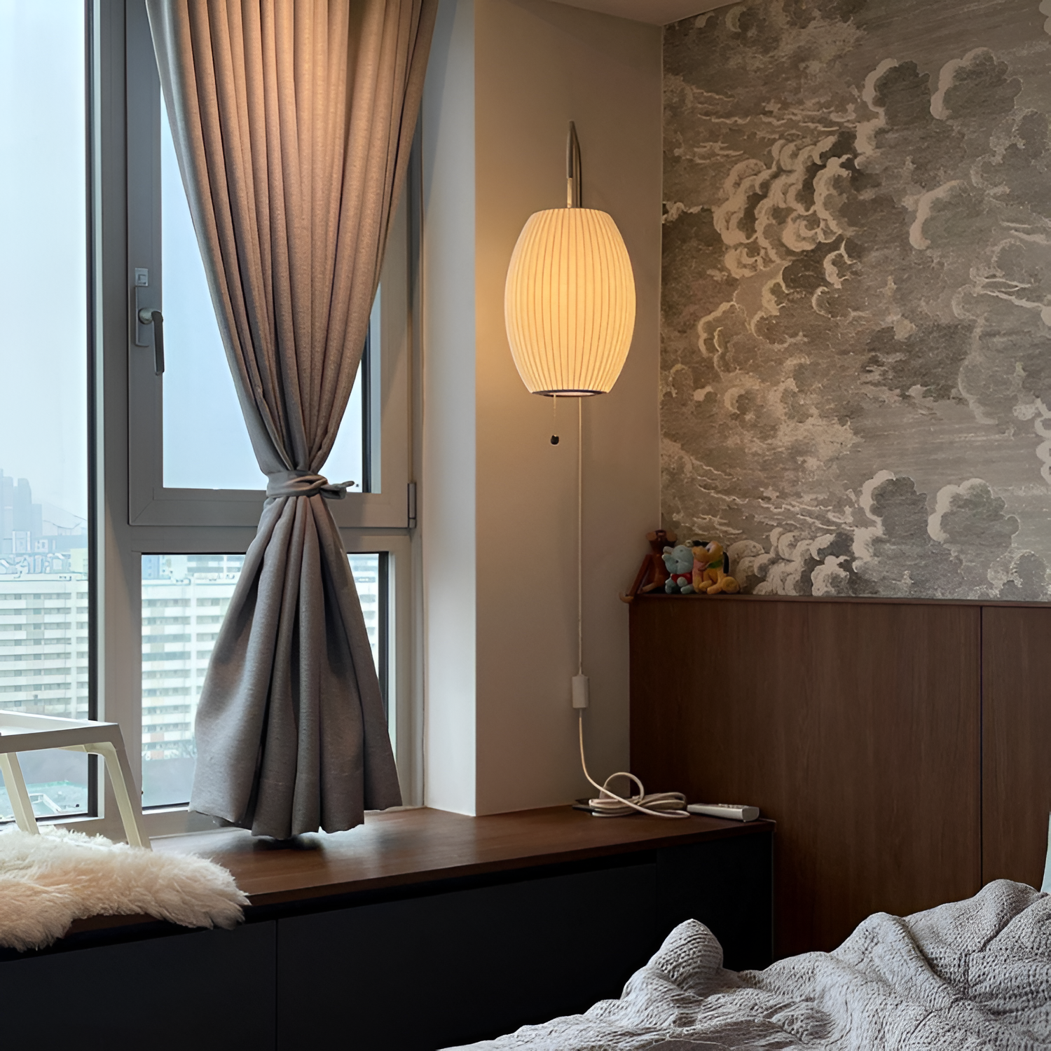Aplique Pared Minimalista Mid-Century - Brazo Móvil