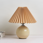 Lámpara Mesa Cerámica Minimalista - Plisada