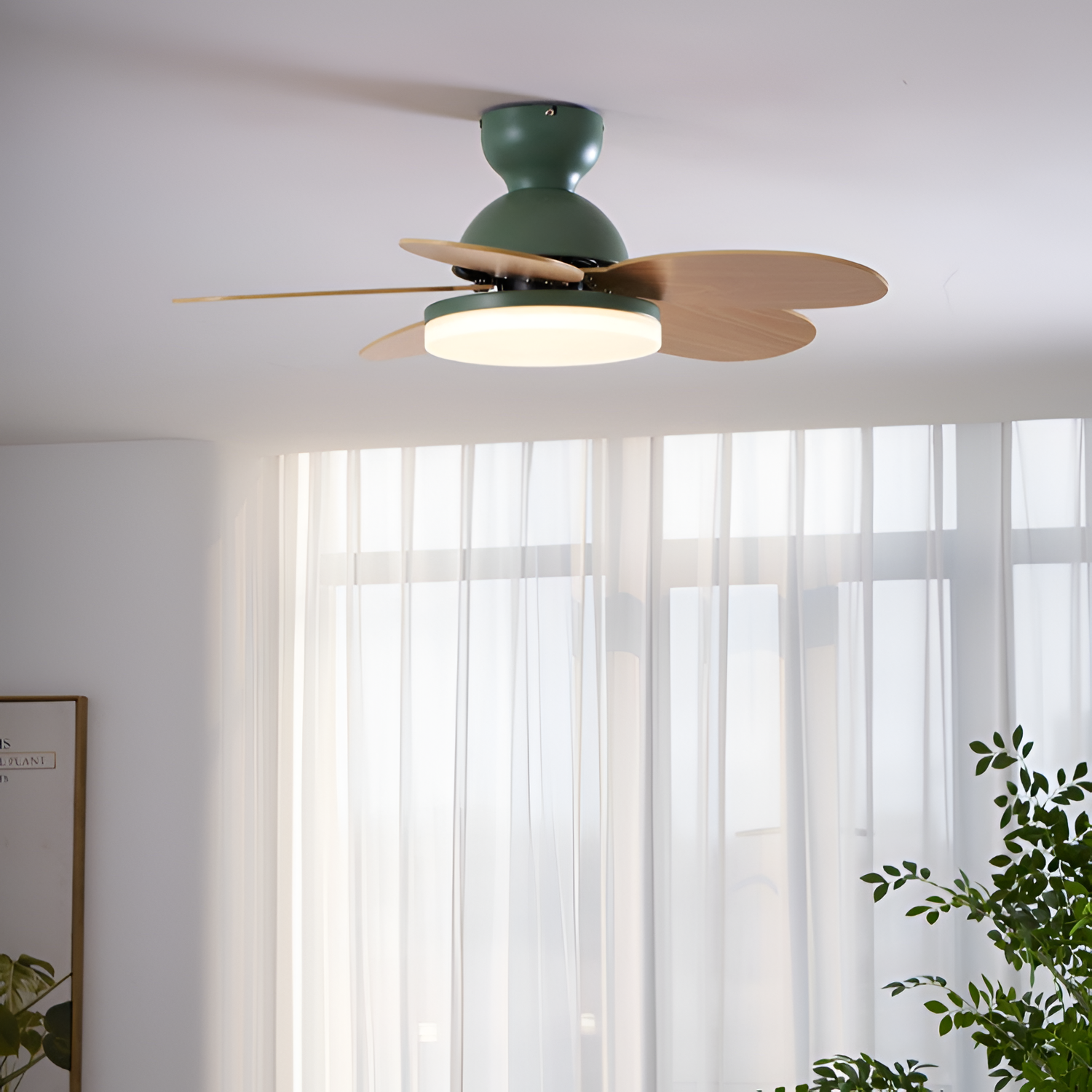 Ventilador de Techo Empotrado de Varias Aspas - Regulable