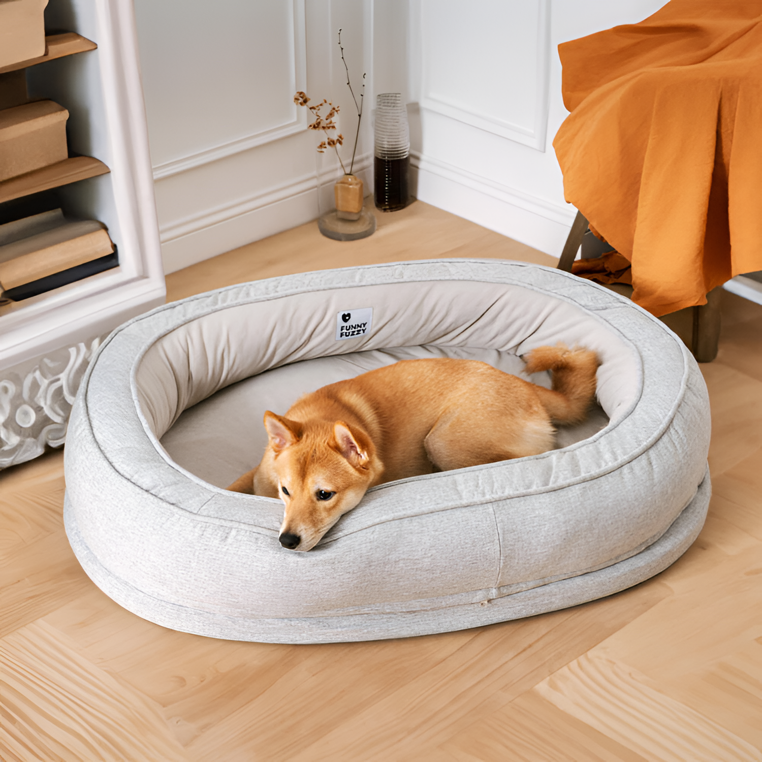 Cama Nido de Felpa para Mascotas - Relajante