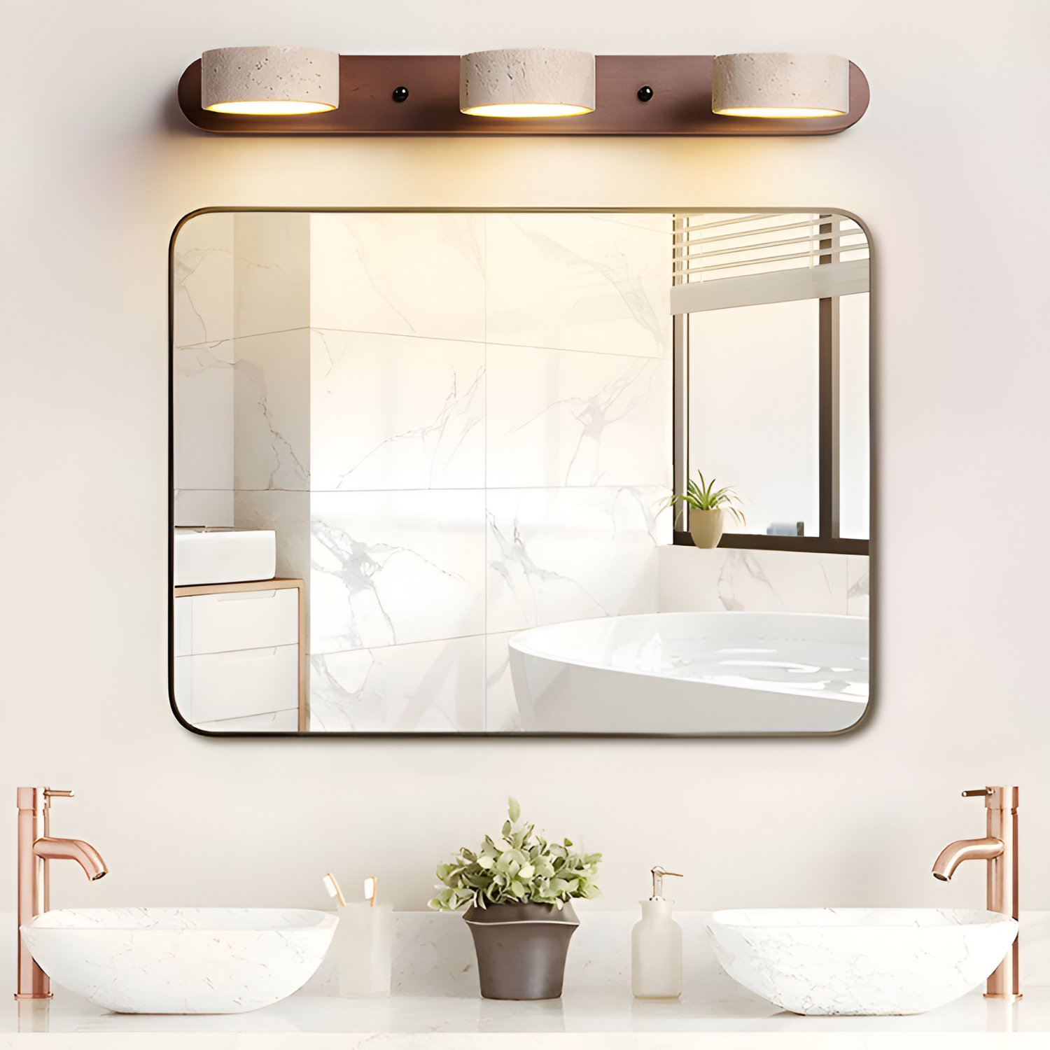Lámpara de Pared Travertine Minimalista - Ajustable