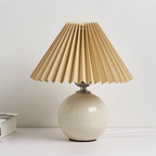 Lámpara Mesa Cerámica Minimalista - Plisada