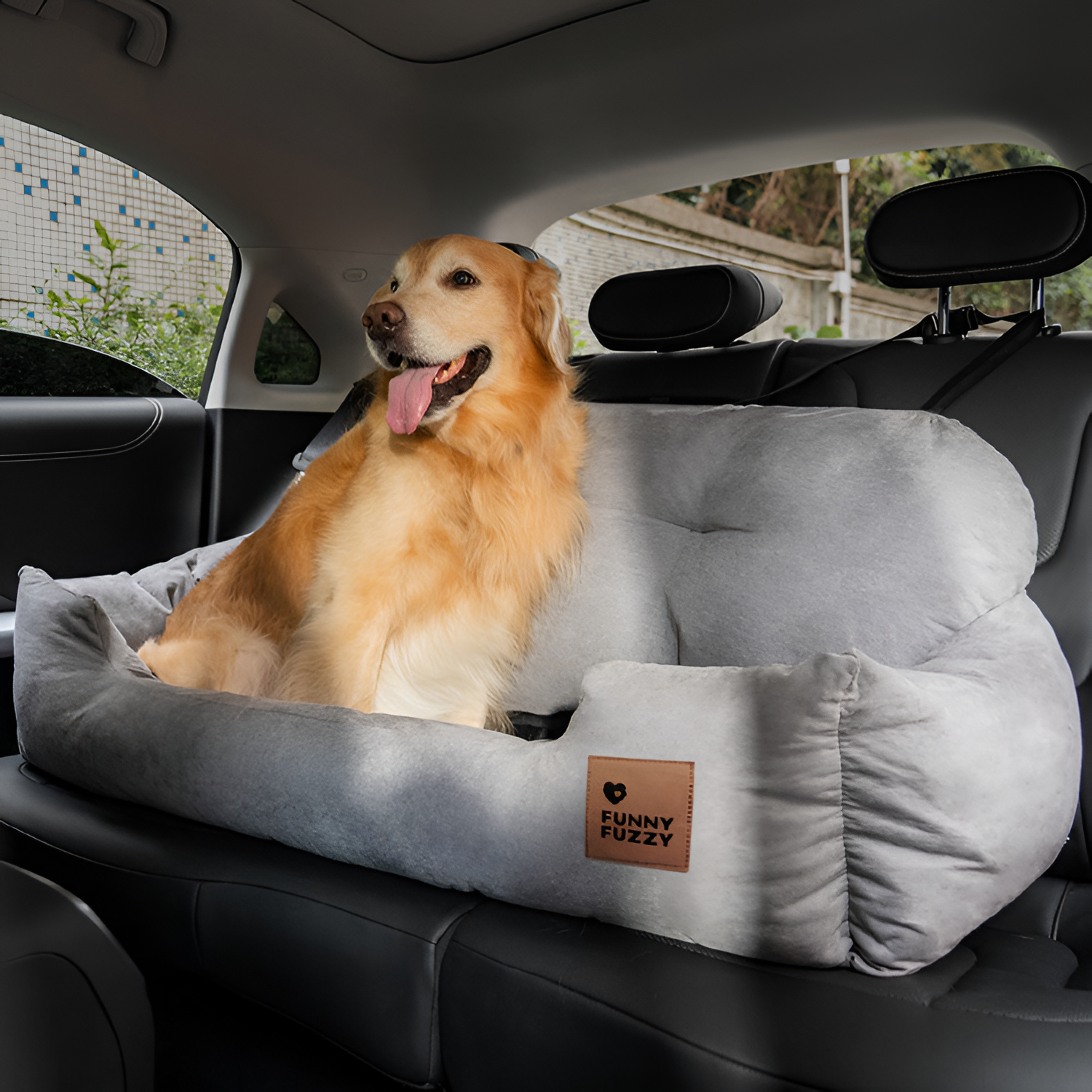 Cama de Coche para Perros de Cojín Sólido - Funcional