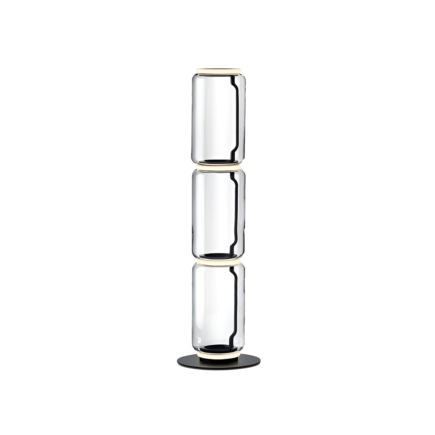 Lámpara De Pie Modular Minimalista - Cilíndrica