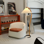 Lámpara de Pie de Arco Minimalista - Plisada