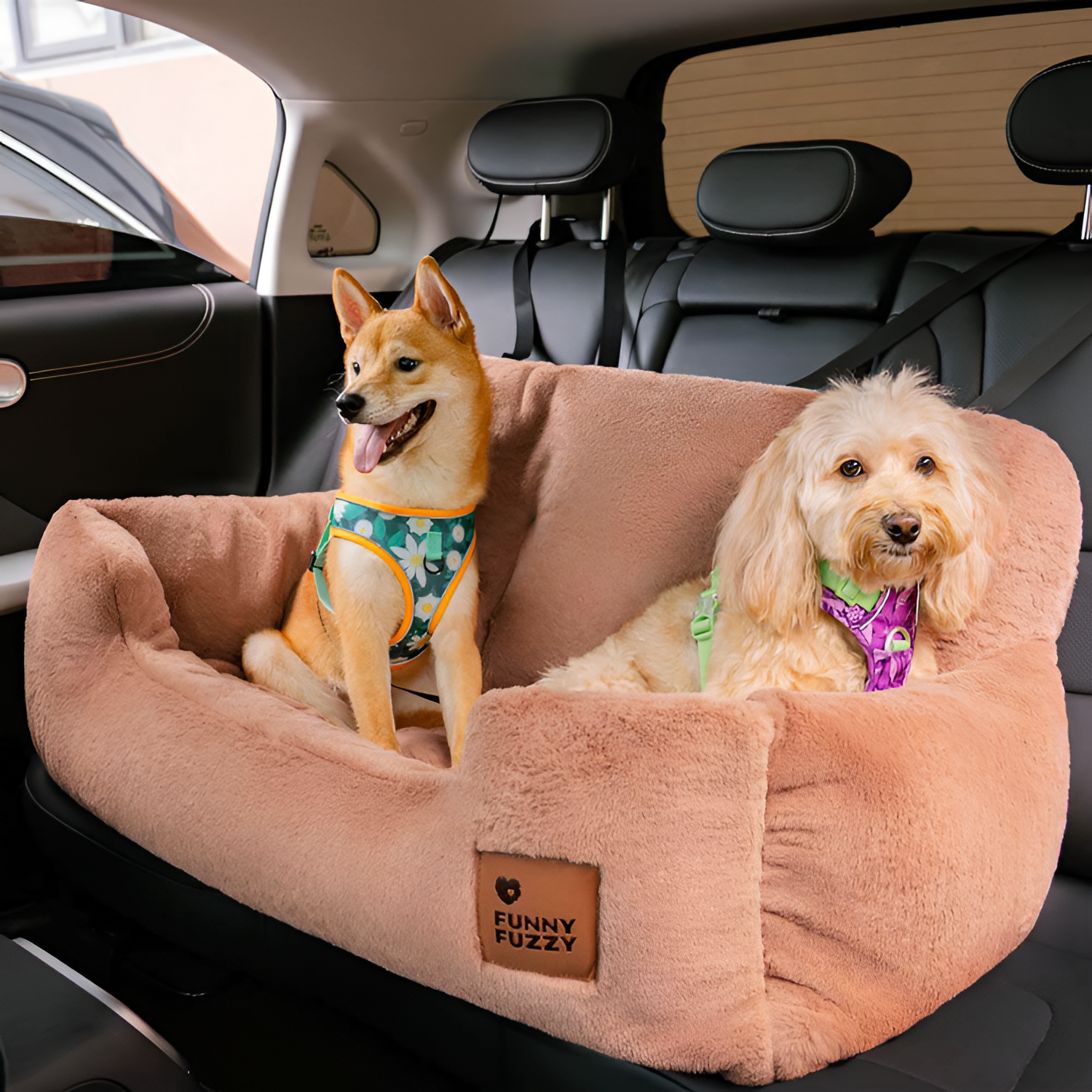 Cama de Coche para Perros de Cojín Sólido - Funcional