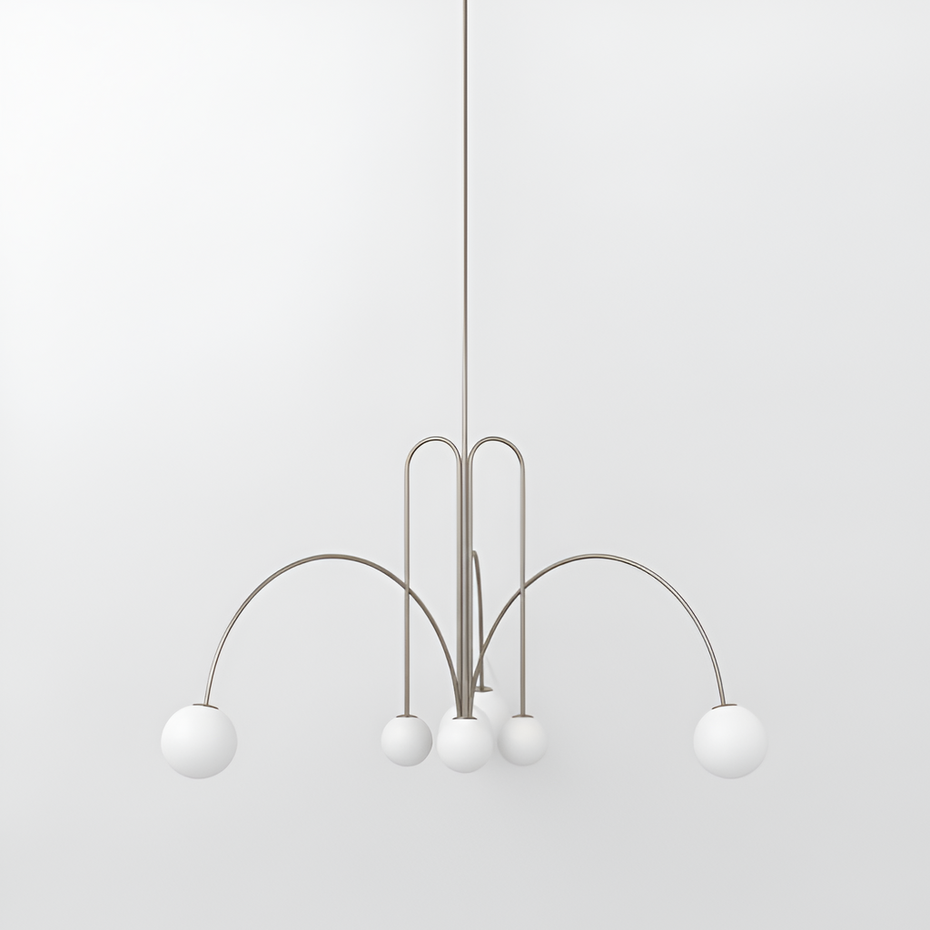 Curva Araña Suspensión Escultural - Minimalista