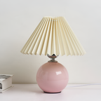 Lámpara Mesa Cerámica Minimalista - Plisada
